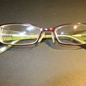 Sigrid Olsen SO 103 Café Mint 52-16-135 Brown/Olive Metal Eyeglasses Frame
